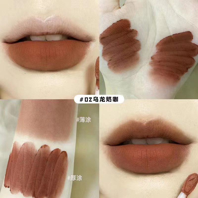Son kem lì ,  Son Ineyoo Môi nội địa trung siêu mịn Trung Quốc mềm mịn như nhung chống thấm nước chống khô môi  Velvet Lip Tint   3g