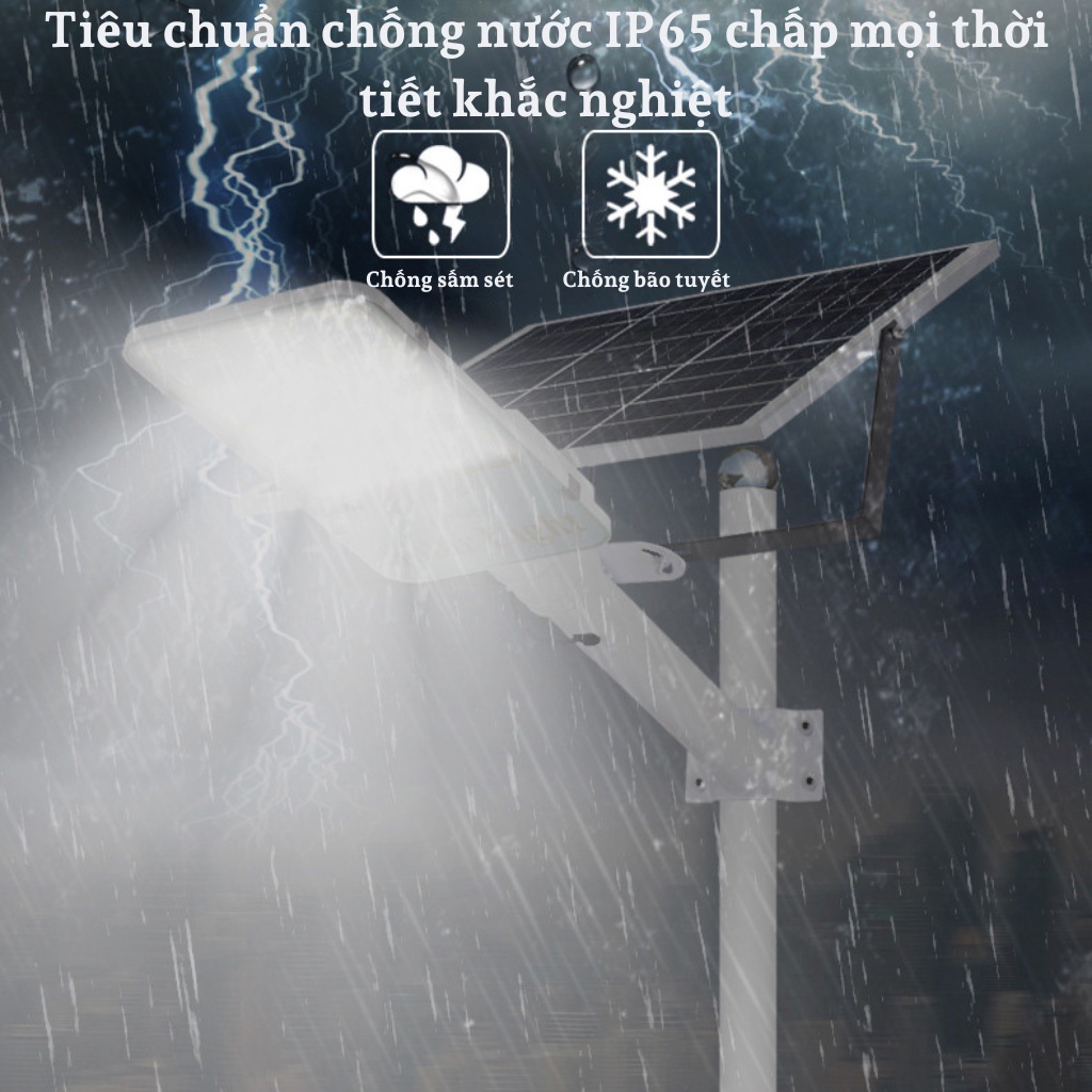 Đèn năng lượng mặt trời sân vườn,đèn đường bàn chải200W,300W,400W,500W vỏ nhôm,điều khiển từ xa,chống nước IP67,BH 2 năm