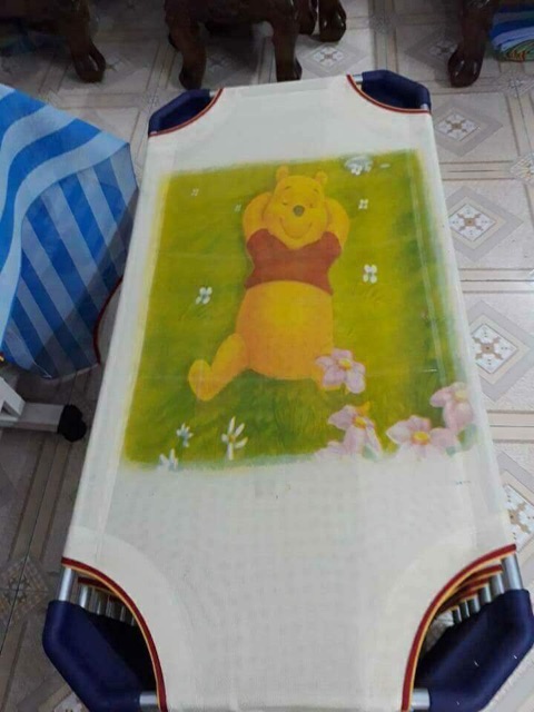 Giường lưới nhà trẻ 1m2x60