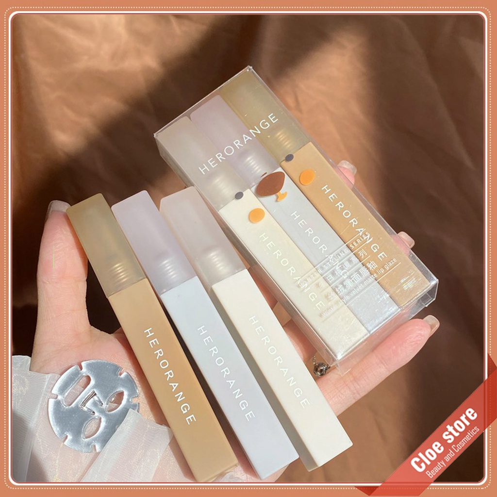 (Mẫu mới) Son kem lì Herorange lâu trôi mềm mịn như nhung hàng nội địa Trung
