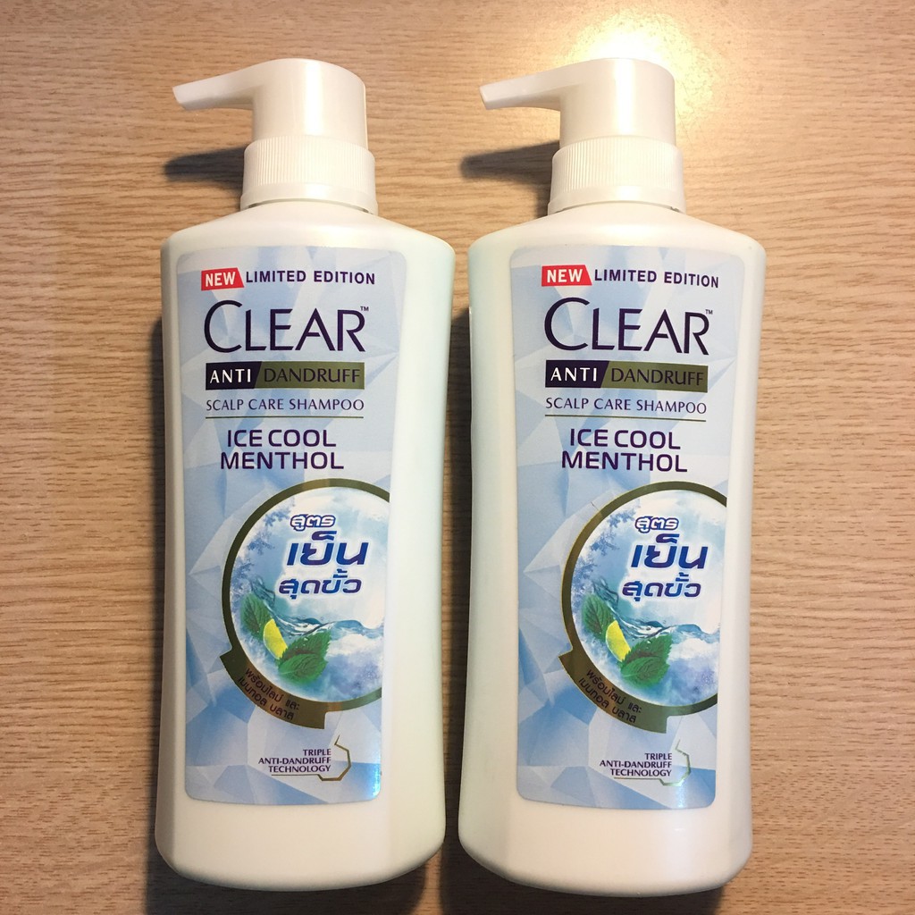 Dầu Gội Đầu Trị Gàu Clear Anti Dandruff Ice Cool Menthol 480ml nhập khẩu Thái Lan