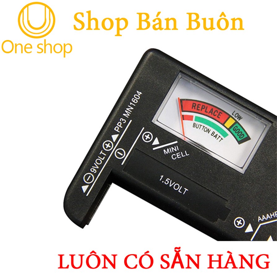 Đồng Hồ Đo Dung Lượng Pin 1.5-9VDC Hiển Thị Cơ BT168