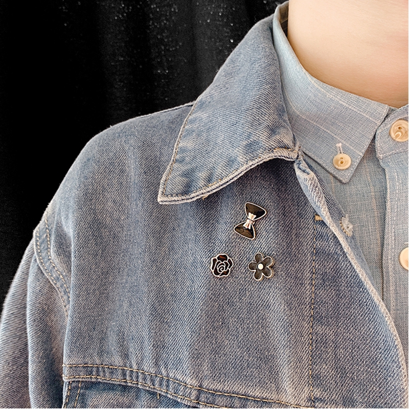 Bộ 10 ghim cài áo nhỏ thời trang Hàn Quốc phụ kiện cố định trang trí sáng tạo