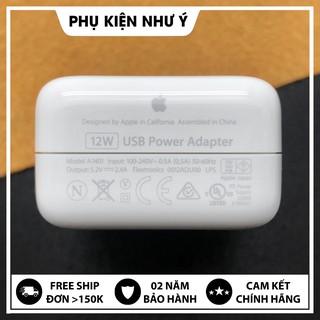 Củ Sạc iPad 12w Bóc Máy - Sạc Cực Nhanh Cho iPhone - Chính Hãng Bảo Hành 12 Tháng