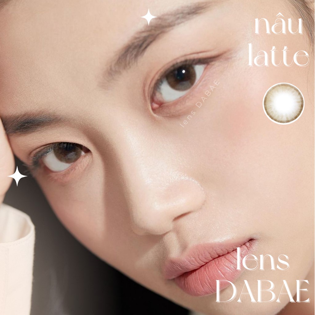 Kính áp tròng nâu tự nhiên Lens Me, Young Long Brown có độ cận lệch
