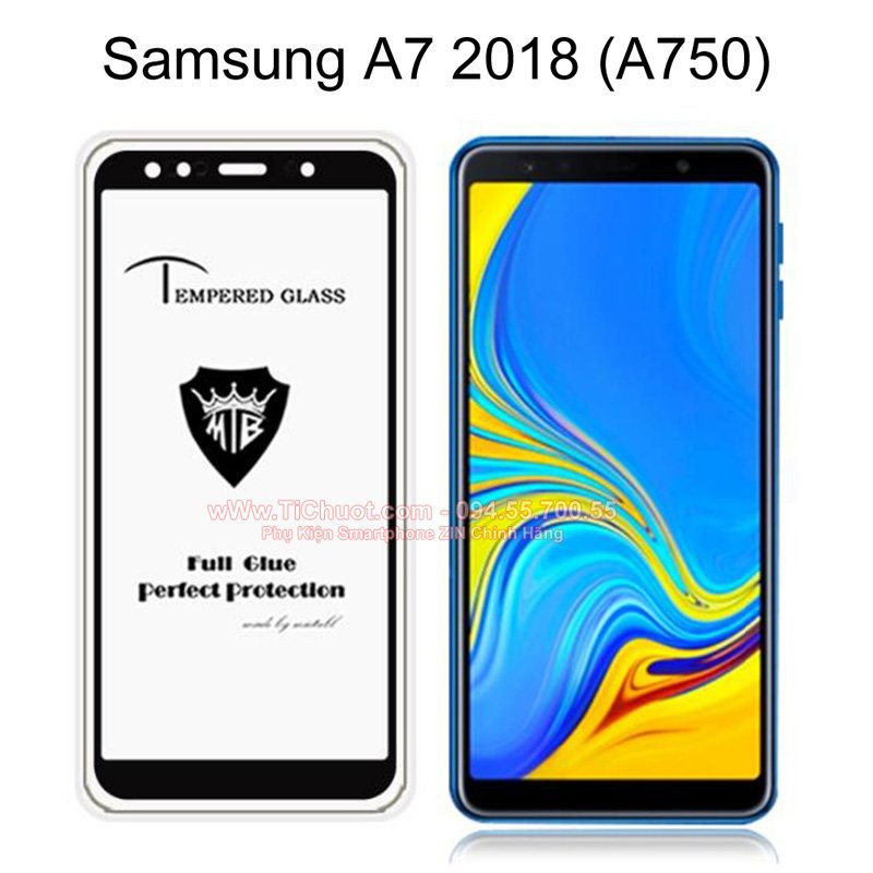 Kính Cường Lực Samsung J4+ J6+ J8 A750 A8+ A6+ A6 J6 A7 2018 Full Màn 9D trong suốt tặng kèm khăn lau màn hình Kính [9D]