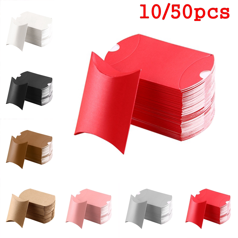 10 / 50 hộp quà giấy nhỏ xinh trang trí tiệc cưới , giáng sinh