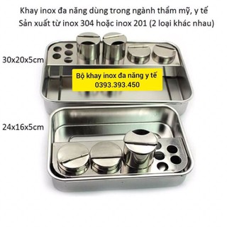 BỘ KHAY INOX ĐA NĂNG Y TẾ