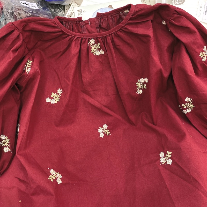 SP000064 Váy thô cho bé gái, SP000703 đầm thô tay bồng cho bé, váy tay bồng hoạ tiết, váy trẻ em cao cấp SP003276