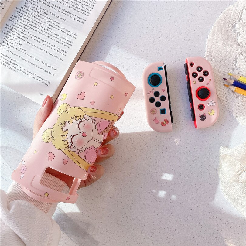 Sailor Moon Vỏ TPU Mềm Hình Thủy Thủ Mặt Trăng Cho Tay Cầm Chơi Game Nintendo Switch Joy-Con