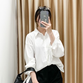 ÁO SƠ MI NỮ TAY PHỒNG THẮT NƠ - ATD133
