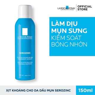 Xịt khoáng giúp làm sạch và làm dịu da La Roche Posay Serozinc 150ml