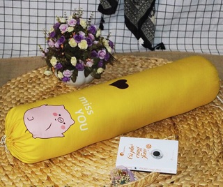 Vỏ gối ôm cotton poly