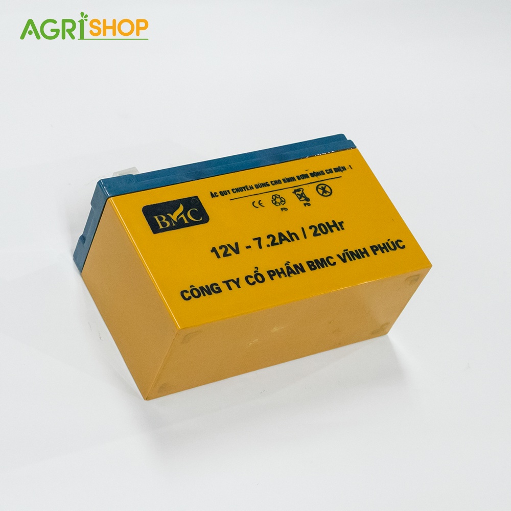Ắc quy bình phun thuốc trừ sâu BMC 12V- 7.2AH