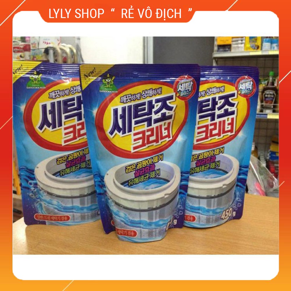 Gói bột tẩy lồng máy giặt Hàn quốc đánh bay ố rỉ sét lylyshop.vn