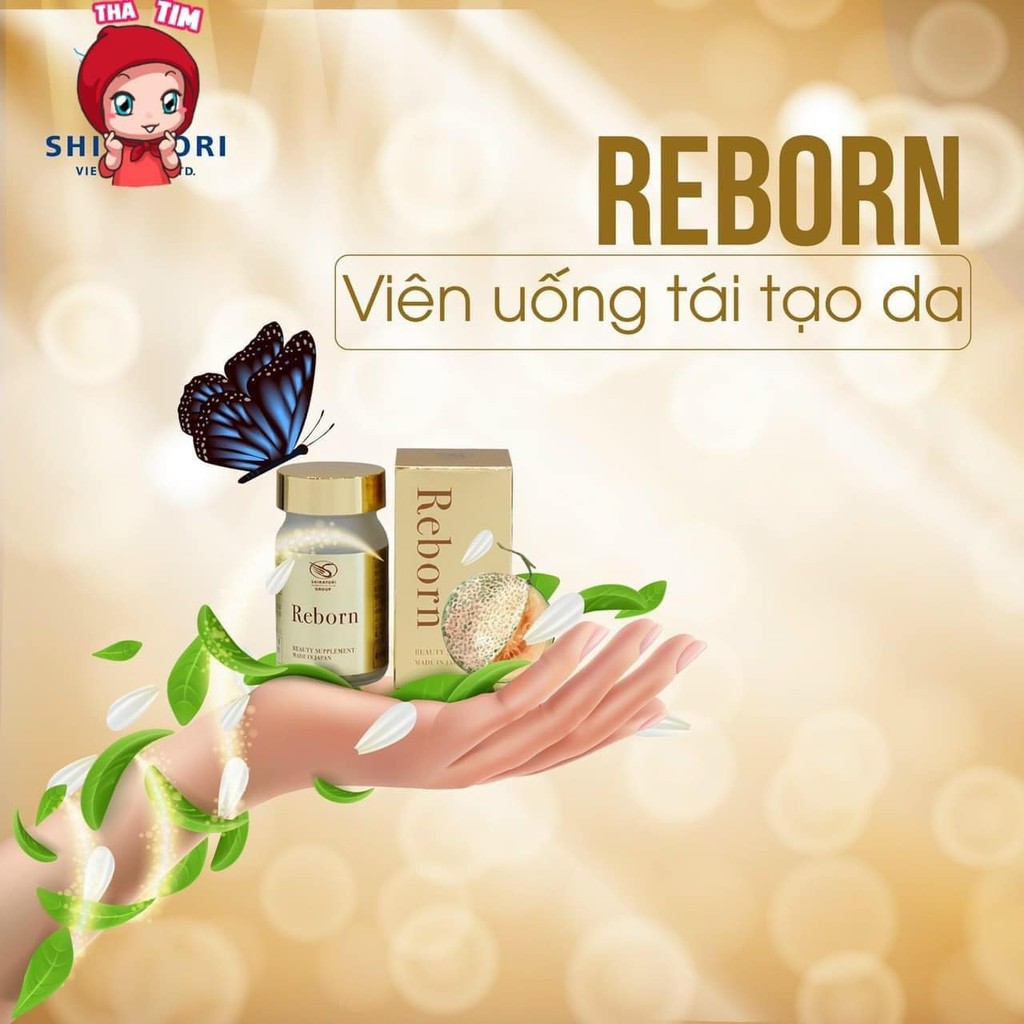 RREBORN Beauty Supplement - VIÊN UỐNG DÀNH CHO DA KHÔ, NÁM, DA NHIỀU NẾP NHĂN Dưỡng trắng, xoá nếp nhăn, nâng cơ