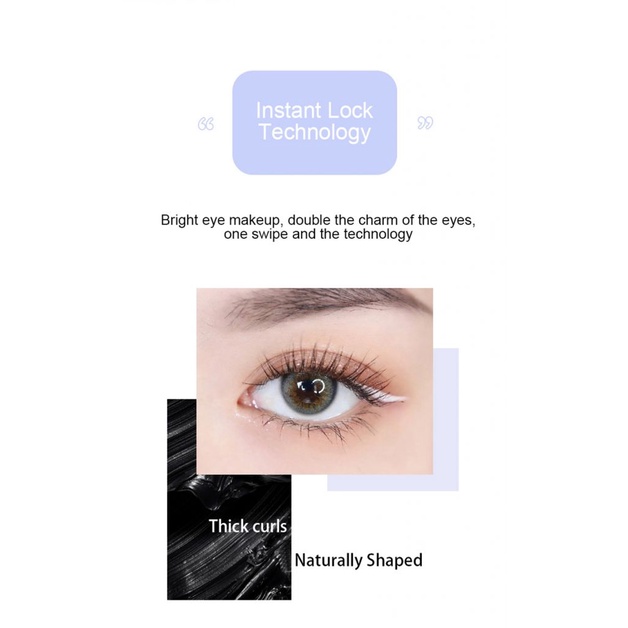 Mascara làm cong và dày mi chống thấm nước và mồ hôi không dễ lem
 | BigBuy360 - bigbuy360.vn