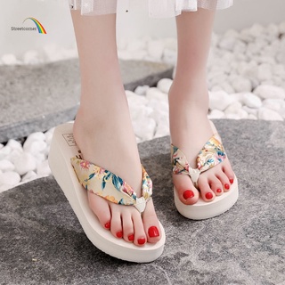 Dép Sandal Đế Dày Thời Trang Đi Biển Mùa Hè Mới Cho Nữ