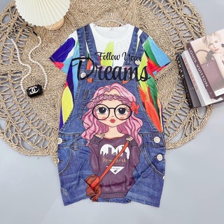 Váy 3D giả bò bé gái