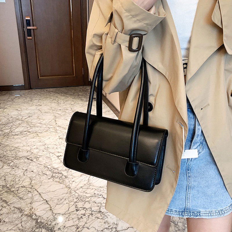 Túi Đeo Vai Hình Vuông Nhỏ Màu Sắc Đơn Giản Thời Trang Cho Nữ