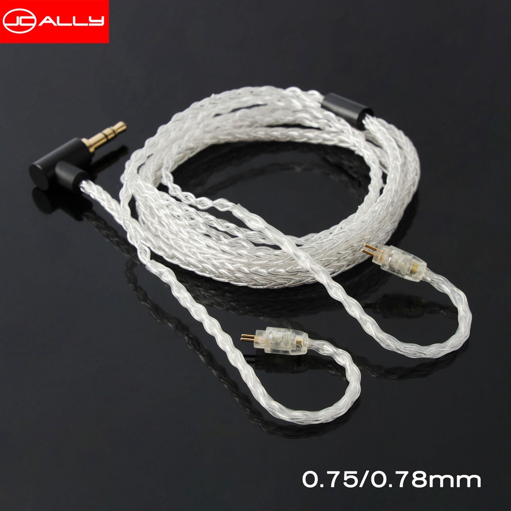 Dây cáp nâng cấp MMCX JC08S 2 chấu 0.78mm có micro cho tai nghe KZ ZSN PRO X ZST PRO