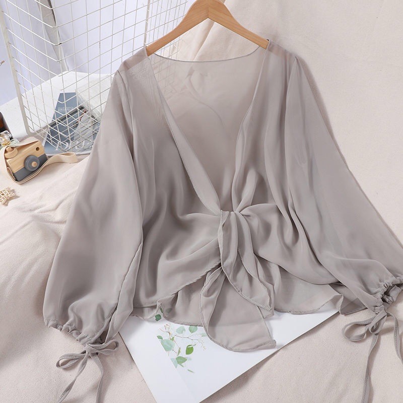 Áo cardigan khoác ngoài mỏng nhẹ, khoác đi chơi, đi biển, mặc hè thoáng mát