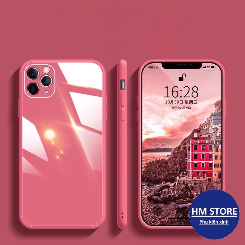 Ốp Lưng iphone tráng gương Logo Táo chống sốc 5/5s/6/6plus/6s/6splus/7/7plus/8/8plus/x/xr/xs/11/12/pro/max/plus/promax