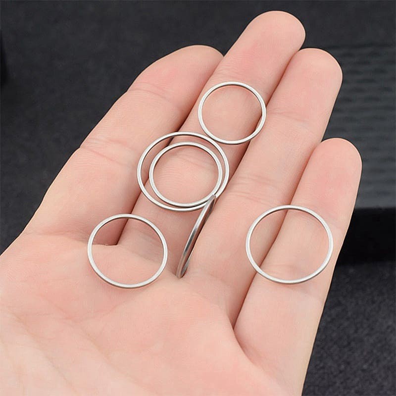 Nhẫn trơn đơn giản phong cách Hàn Quốc