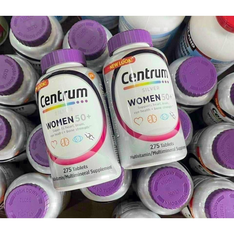 Viên uống Centrum Silver Adults Nữ 50+ 275v 325 viên – Bổ sung Vitamin cho Nam và Nữ trên 50 tuổi