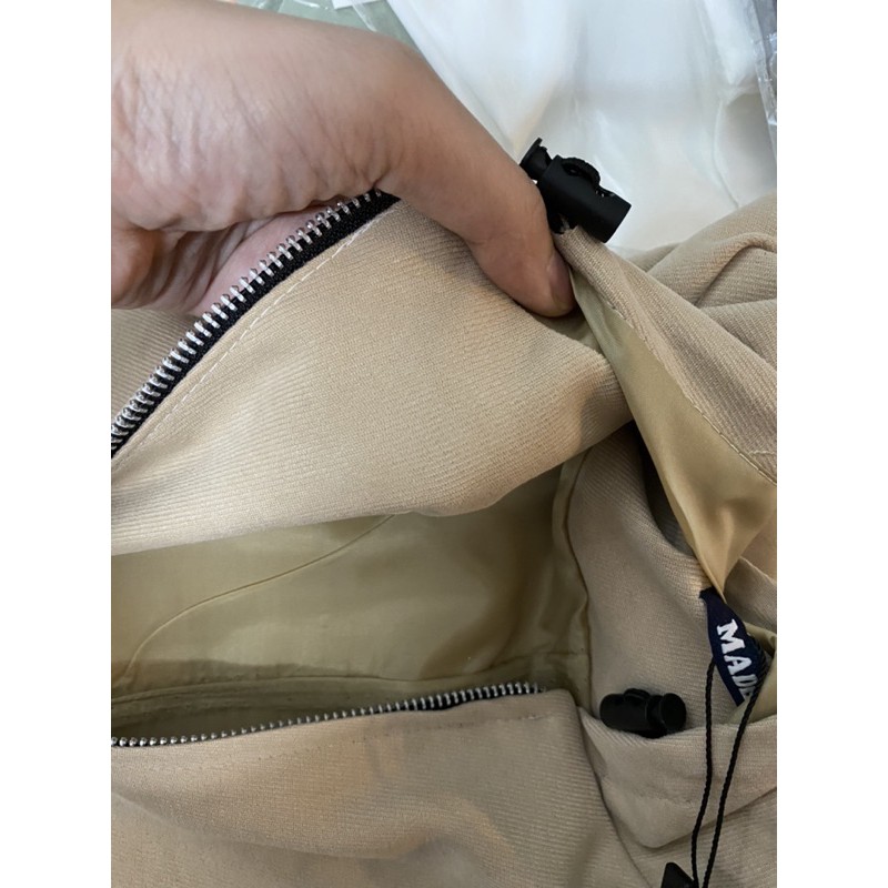 [ẢNH THẬT+VIDEO] Áo Khoác Nhung Tăm Phom Rộng Tay Bồng Unisex Ullzzang