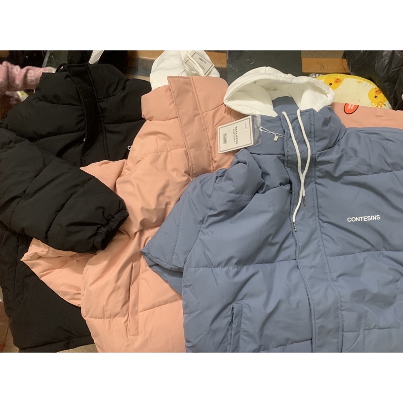 SẴN  hàng gưi ngay -Áo phao mặc đôi  mẫu mới, Áo phao béo mũ nỉ hàng quảng châu loại 1