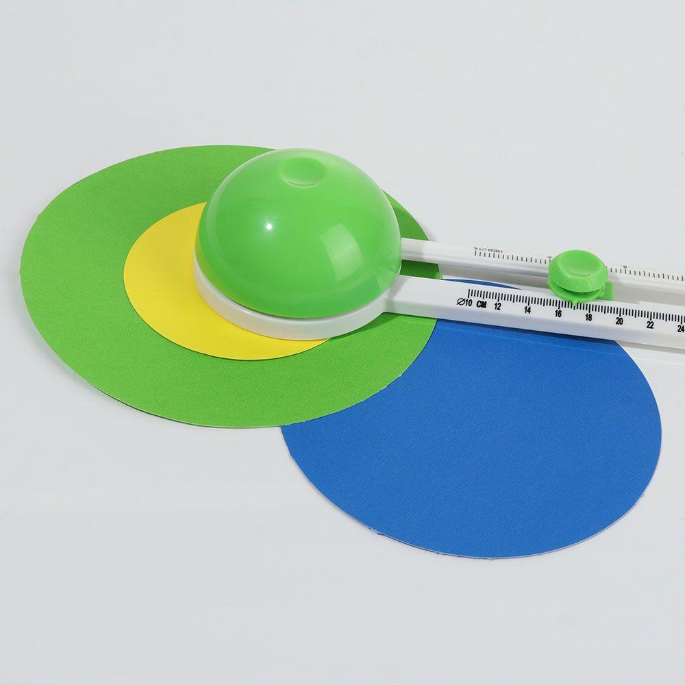 Dụng cụ cắt giấy hình tròn kèm thước la bàn xoay tiện dụng