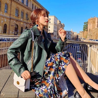 Áo da 2 màu chất đẹp