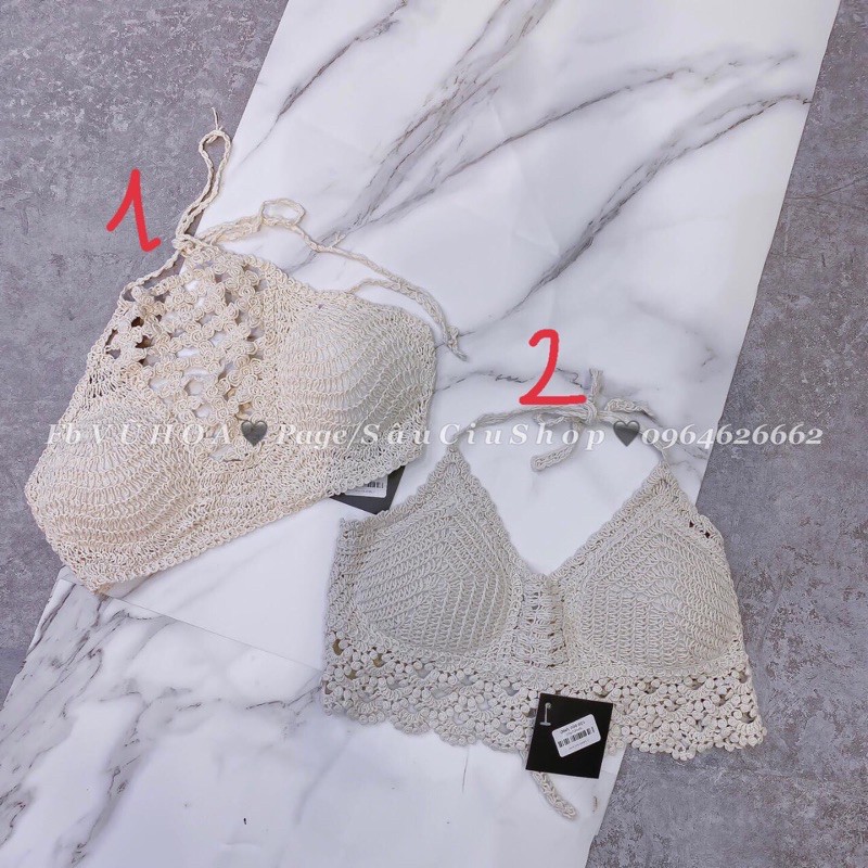 áo bra đan móc hot hit tổng hợp nhiều kiểu (phần 3)