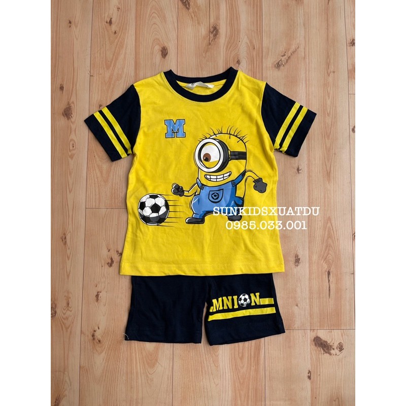 Bộ hè cotton in hình minion