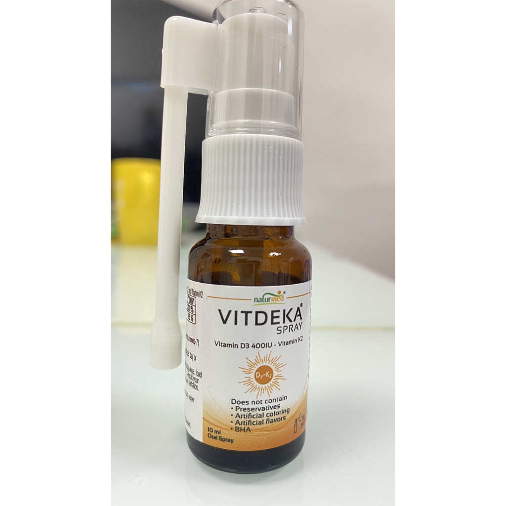 Vitdeka.Bổ Sung Vitamin D3.Vitamin k2 Dạng Xịt Giúp Hấp Thu Canxi,Xương Răng Chắc Khỏe