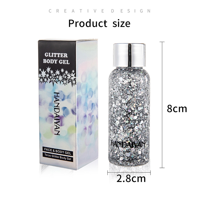 [Hàng mới về] Gel Kim Tuyến Lấp Lánh Trang Trí Cơ Thể Đa Năng Tiện Dụng