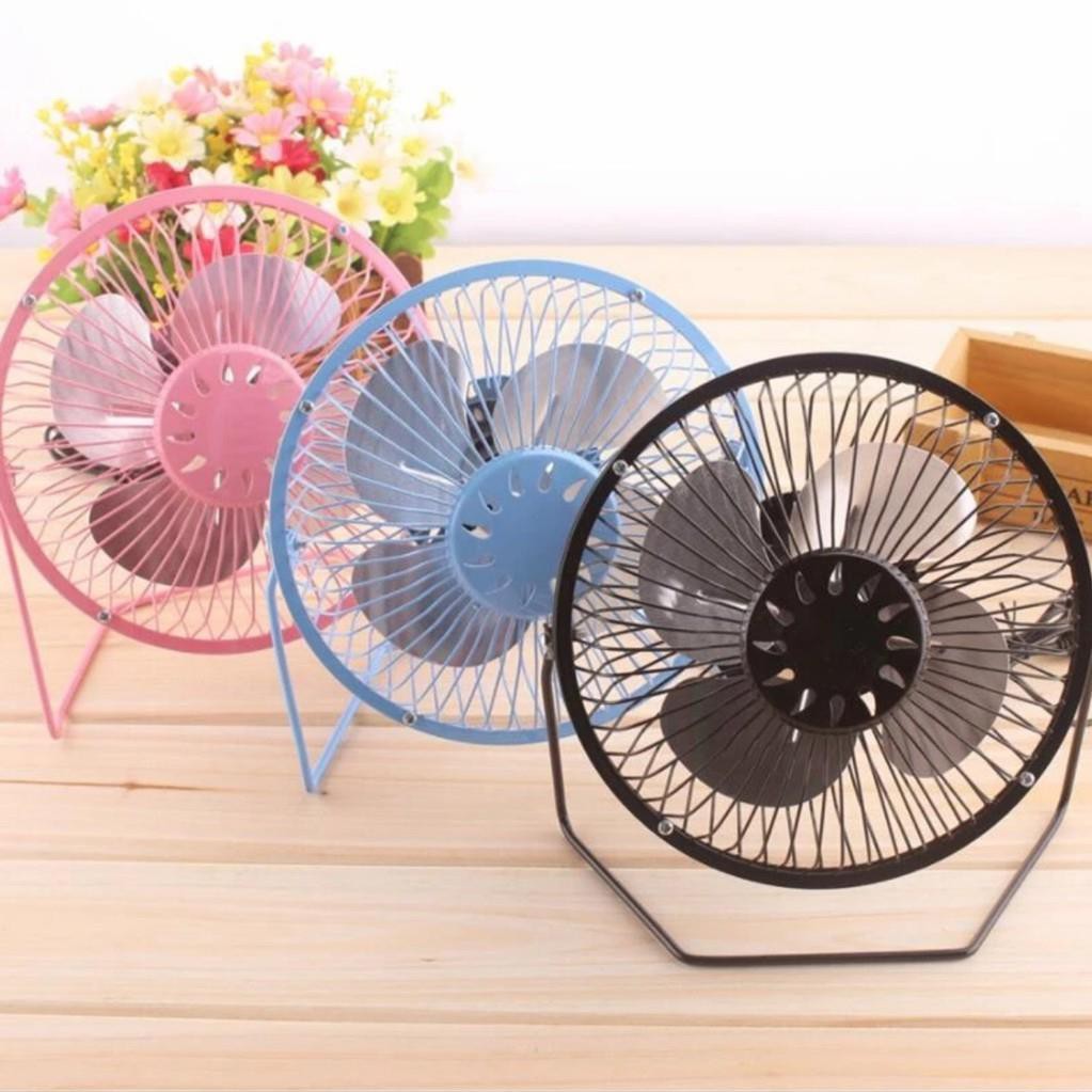 Quạt Lồng Sắt Mini USB FAN SANHAI A816 XOAY 360 Độ Loại Lớn 6 INCH