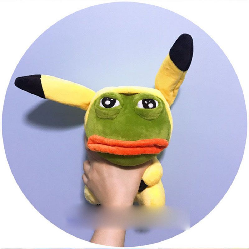 Thú nhồi bông hình nhân vật chú ếch buồn hoạt hình Pokemon dễ thương 23cm