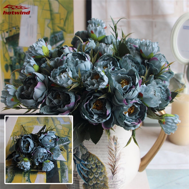 Bó Hoa Mẫu Đơn Giả Trang Trí Đa Dụng Nhiều Màu Tùy Chọn
