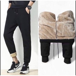 Quần jogger lót lông nam