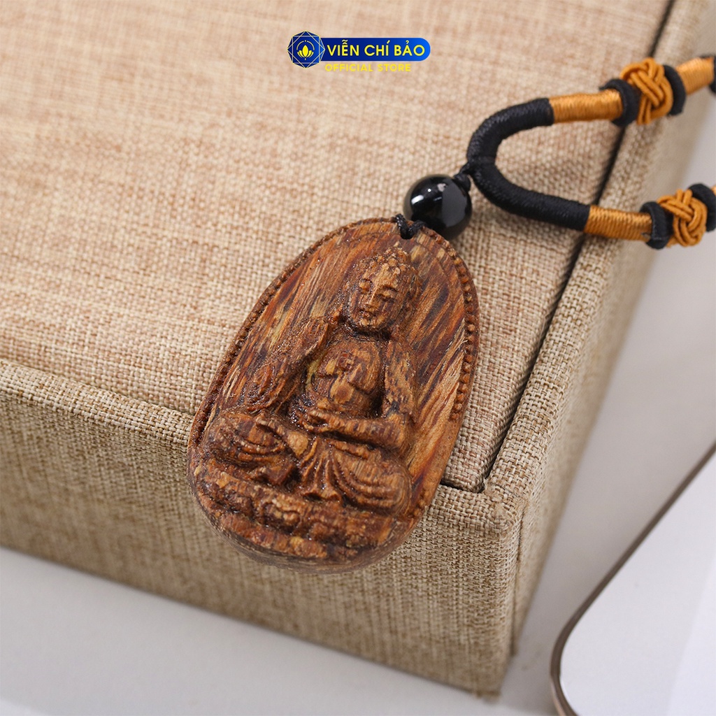 Mặt dây chuyền trầm hương nam nữ a di đà thời trang phụ kiện trang sức  Viễn Chí Bảo M200349