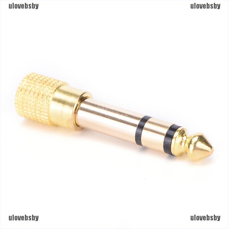 【ulovebsby】6.5mm 1/4"Male plug to 3.5mm 1/8"Female jack Stereo Headphone Audio