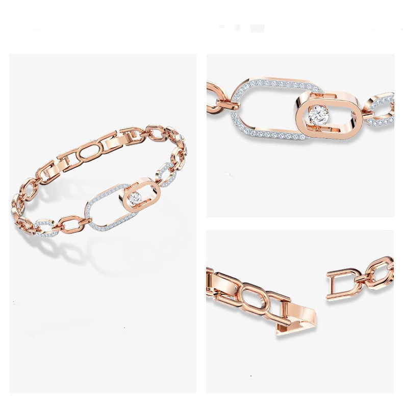 FREE SHIP VòngTay Nữ Swarovski Hình dạng khóa trái tim đang đập SPARKLING DANCE Bracelet Crystal FASHION cá tính Trang sức trang sức đeo THỜI TRANG