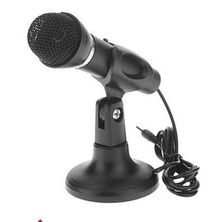 Micro có kèm giá đở dùng cho Máy vi tính, Laptop - Điện thoại - Học online, Thu âm, Karaoke, Voice chat