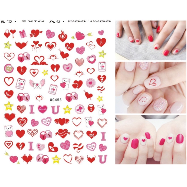 sticker trang trí nail