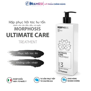 Dầu gội ủ tóc hoa sen hấp phục hồi hư tổn morphosis ultimate care 500ml - framesi