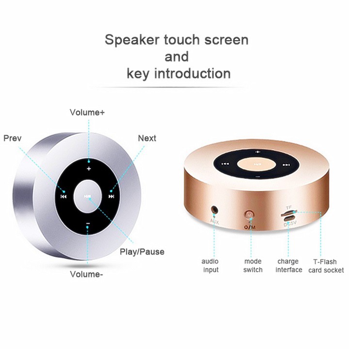 Loa Bluetooth V4.1 SuperBass Keling A8 Nút Cảm Ứng -dc2382