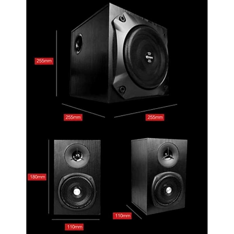 Loa ví tính UEF S-909: Có kết nối bluetooth, âm thanh bass khỏe