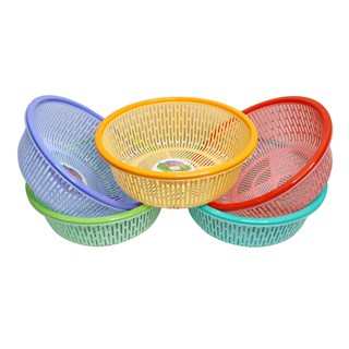 Combo 5 rổ nhựa tròn có viền 28cm Chấn Thuận Thành nhiều màu, đựng đồ, đựng rau củ, đa năng tiện dụng RV2820-5